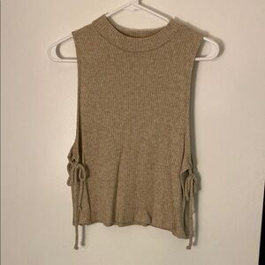 Sleeveless Tan Top